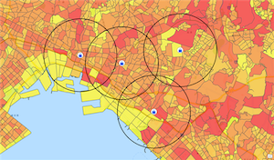 ArcGIS Business Analyst画面イメージ